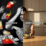 Mindful Eating for Fat Loss and Muscle Gain: A Grounded, Real-World Guide to Rebuilding Your Body From the Inside Out